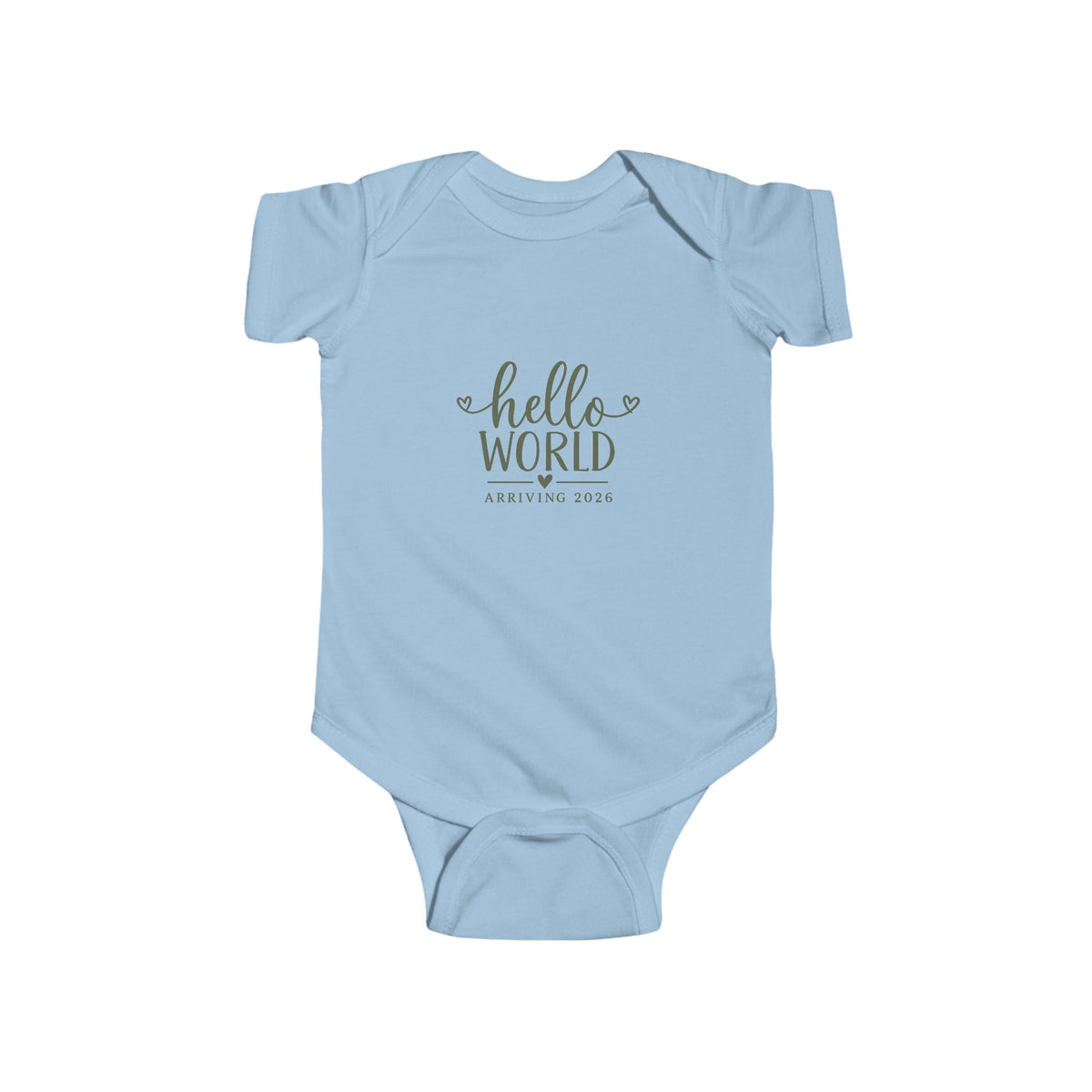 Hello World Arriving 2026 Baby Bodysuit