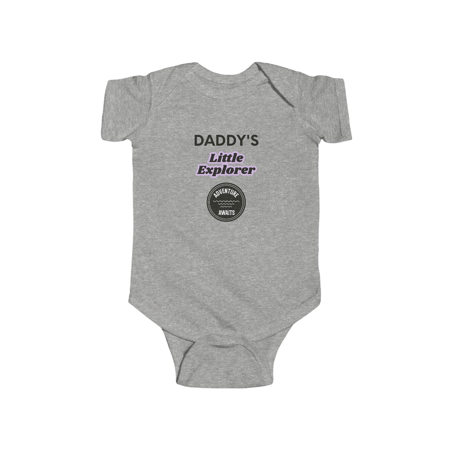 Daddy’s Little Explorer Infant Bodysuit – Baby Onesie with Adventure Badge