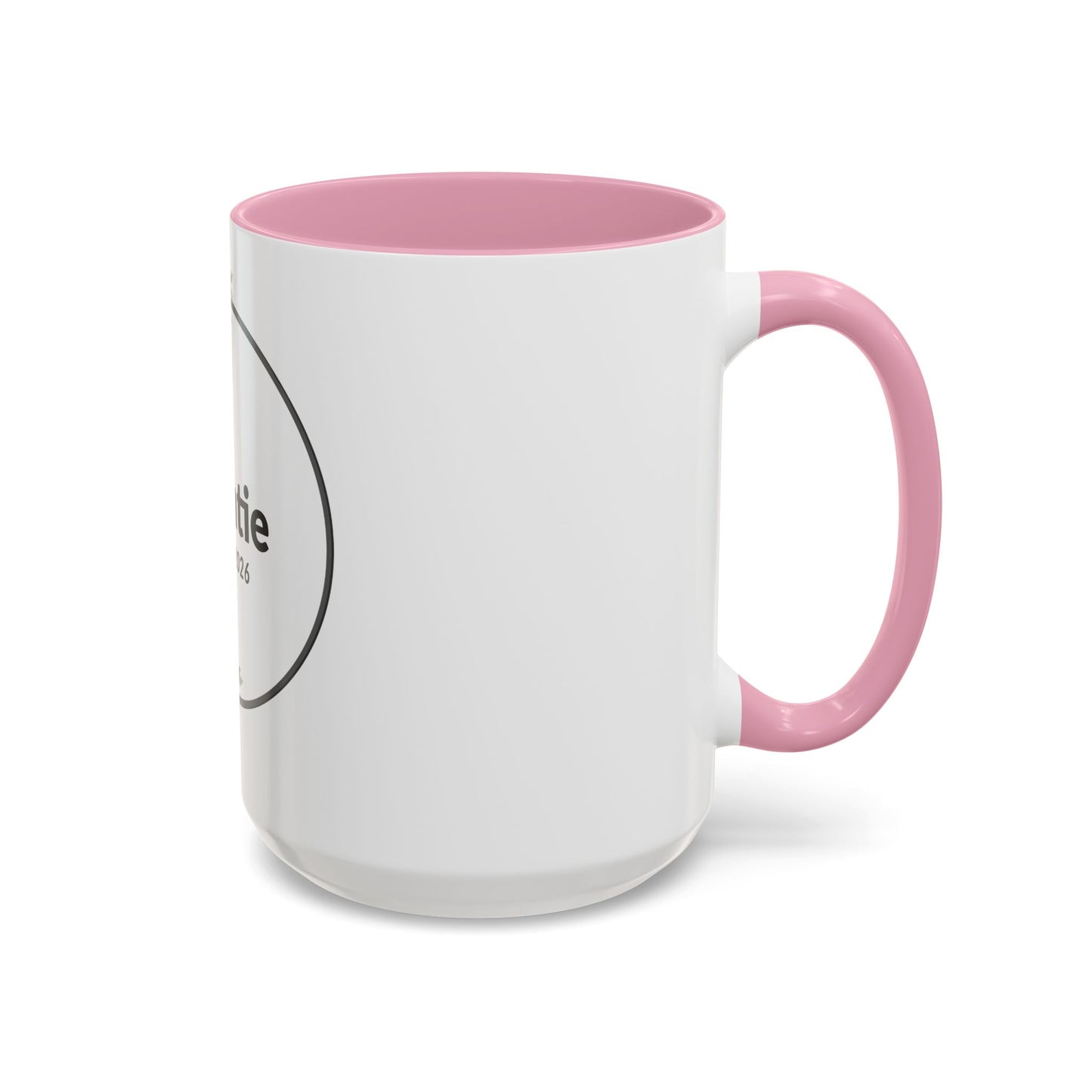 Auntie Est. 2026 Floral Accent Mug — Personalized Gift for New Aunts (11oz, 15oz)